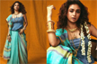 Keerthy Suresh reinvents the saree with a bold denim twist and gold jewellery
